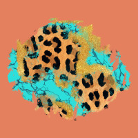 Glitter Leopard Turquoise Patch Classic Tee | Teevron
