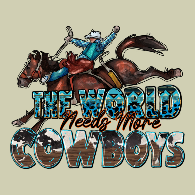 The World Needs More Cowboys Heavy Core Tee by Zillion Design Studio | Teevron