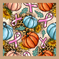 Breast Cancer Awareness With Pumpkin And Leopard Seamless Pattern Vintage Tee | Teevron