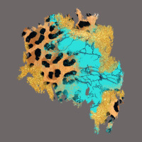 Glitter Leopard Turquoise Patch Classic Tee | Teevron