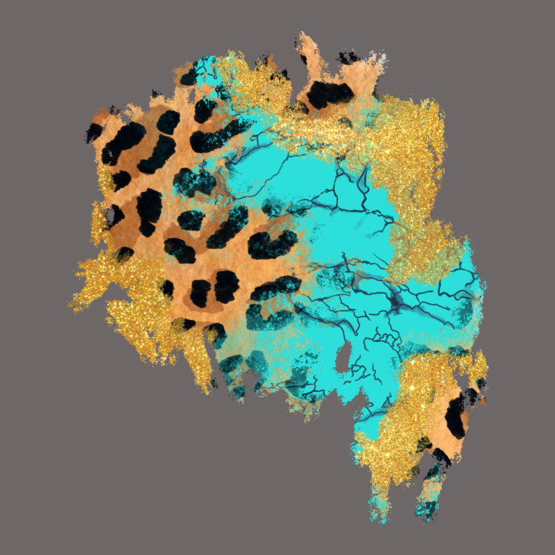 Glitter Leopard Turquoise Patch Classic Tee by AdoDesignShop | Teevron