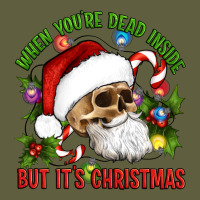 When You're Dead Inside But It's Christmas Hippie Skeleton Santa Vintage Tee | Teevron