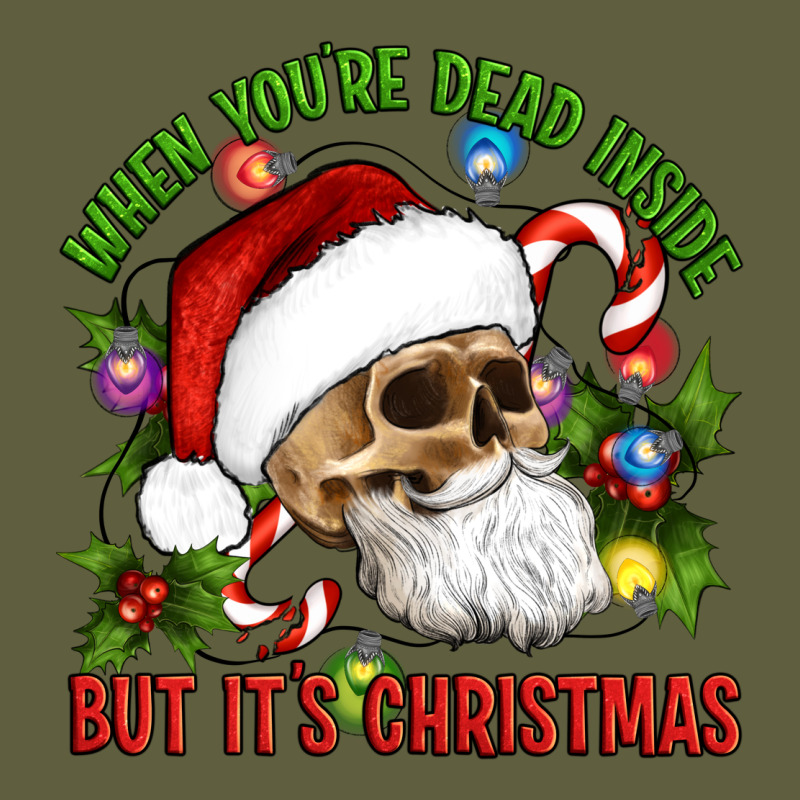 When You're Dead Inside But It's Christmas Hippie Skeleton Santa Vintage Tee by Artiststas | Teevron