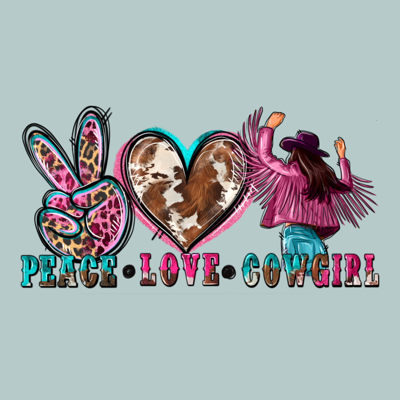 Peace Love Cowgirl Heavy Core Tee by Zillion Design Studio | Teevron