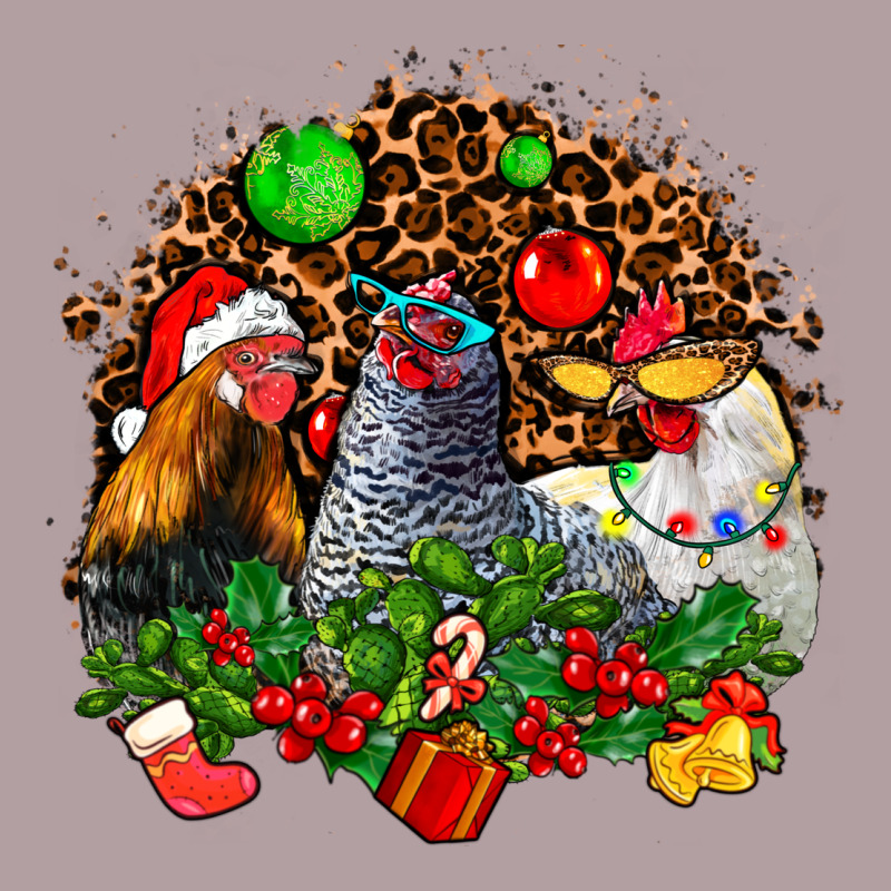 Christmas Party And Chickens Vintage Hoodie by AdoDesignShop | Teevron
