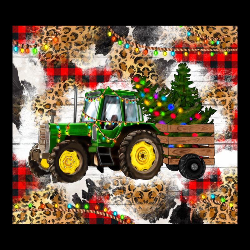 Christmas Farm Tractor Ladies Tee by RanaPortraitStore | Teevron