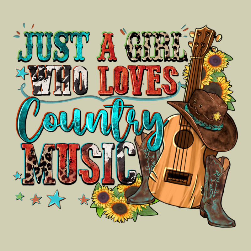 Just A Girl Who Loves Country Music Heavy Core Tee by Zillion Design Studio | Teevron