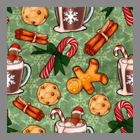 Christmas Hot Chocolate And Cookies Seamless Pattern Vintage Tee | Teevron