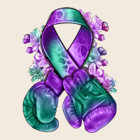 Purple And Green Anal Cancer With Boxing Gloves Na Zipper Hoodie | Teevron