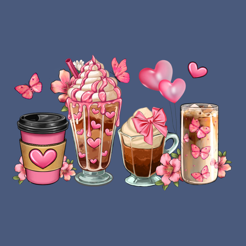 Floral Coffee Cups Vintage Hoodie by JahusDesignShop | Teevron