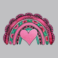 Valentines Day Pink Gemstones Rainbow Long Sleeve Tee | Teevron