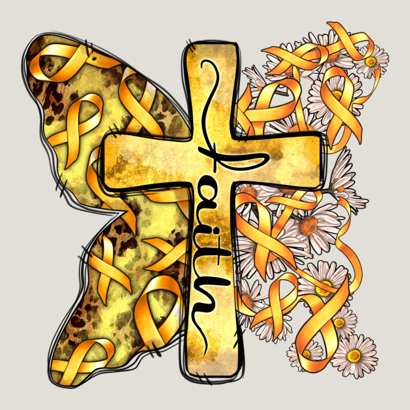 Faith Child Cancer Cross Heavy Core Tee by Zillion Design Studio | Teevron