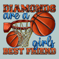 Diamonds Are A Girls Best Friend Basketball Heavy Core Tee | Teevron