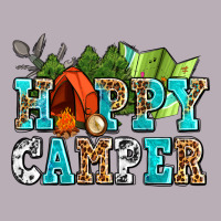 Happy Camper With Trees And Map Vintage Tee | Teevron