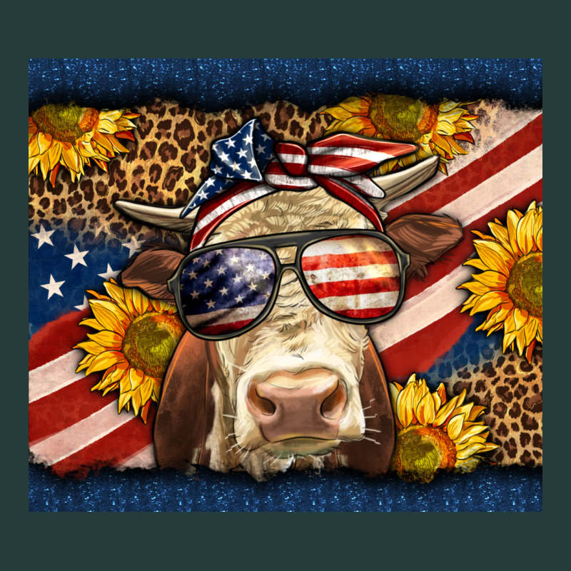 Western 4th Of July Cow Classic Tee by LillyAllenDesigns | Teevron