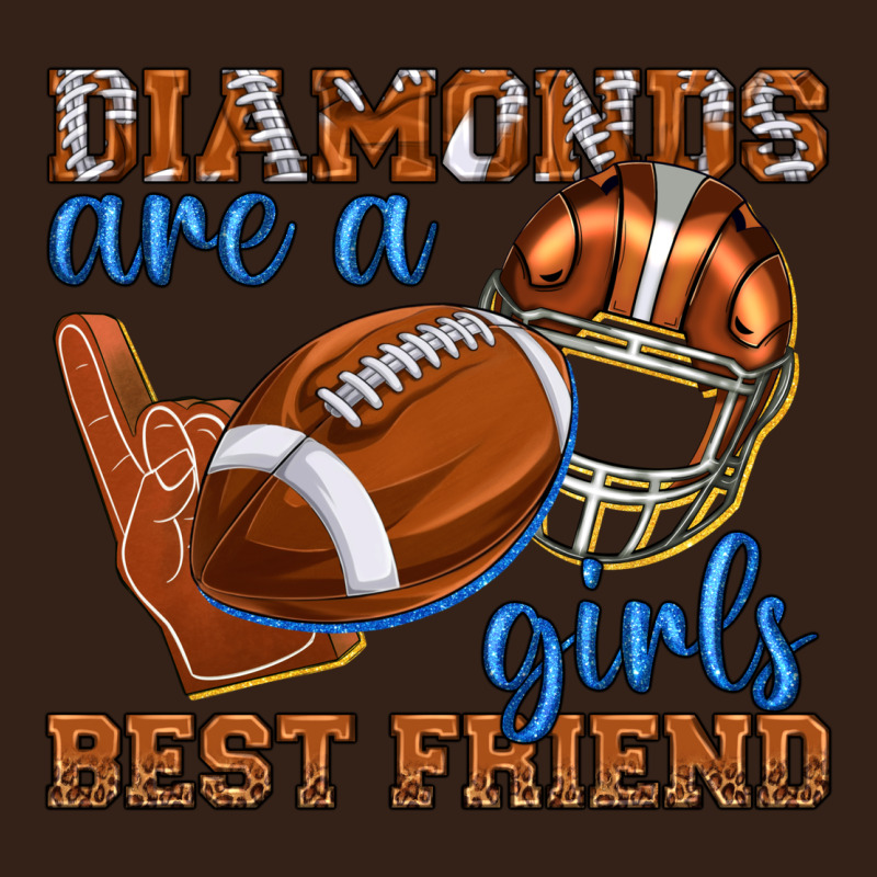 Diamonds Are A Girls Best Friend Football Heavy Core Tee by texasbilliewilder | Teevron