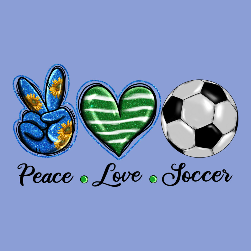 Peace Love Soccer Long Sleeve Tee by BarkalooDesign | Teevron