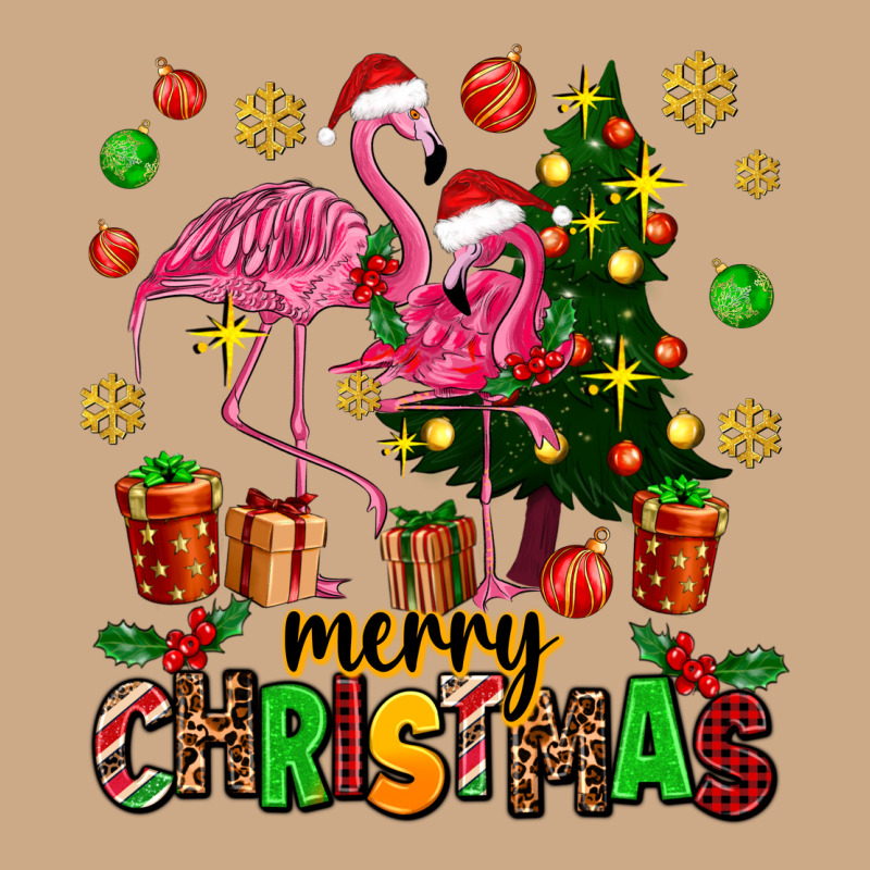 Flamingo Merry Christmas Vintage Hoodie by AdoDesignShop | Teevron