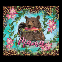 Mama Bear Haunting Fish Floral Ladies Tee | Teevron