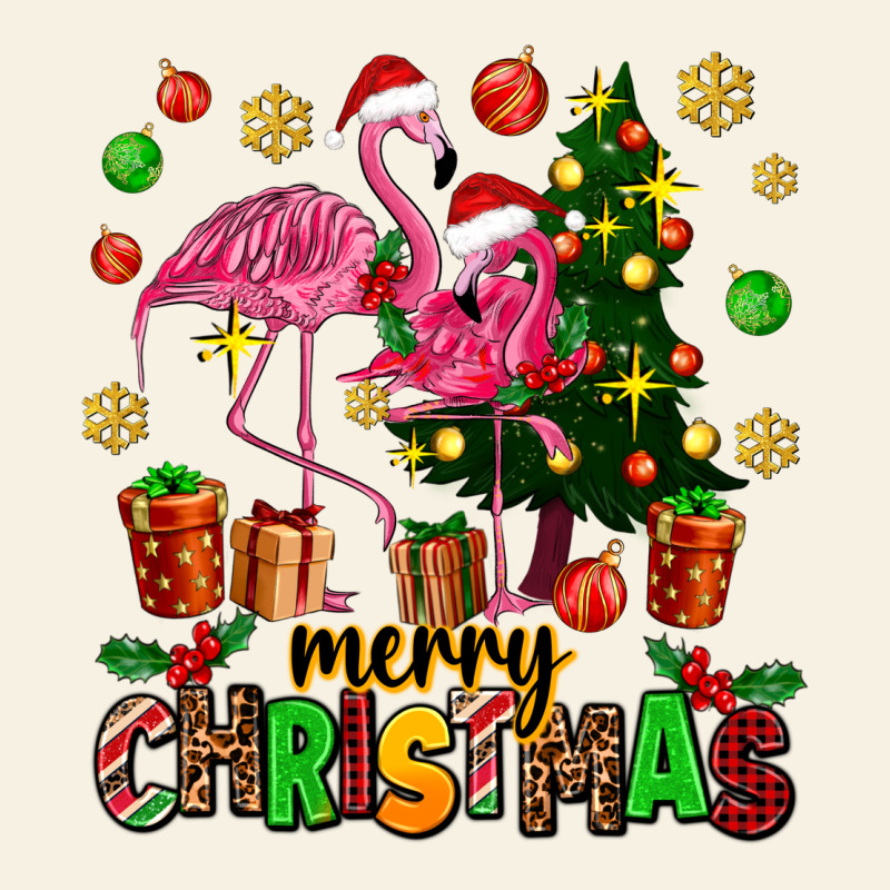 Flamingo Merry Christmas Vintage Tee by AdoDesignShop | Teevron