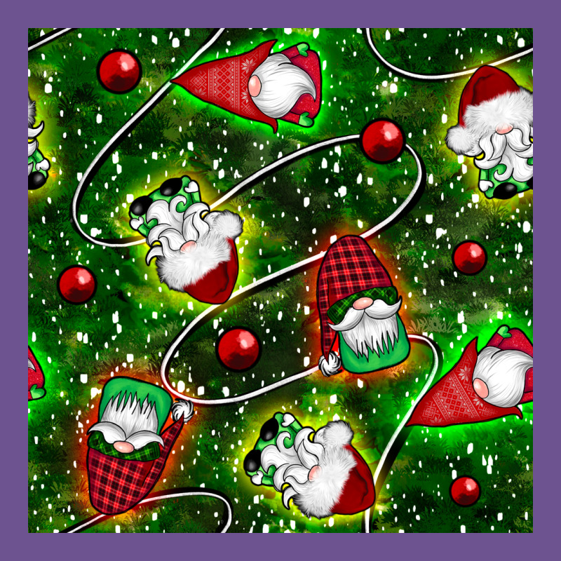 Christmas Gnomes Seamless Pattern Vintage Tee by BundleAndBundleShop | Teevron