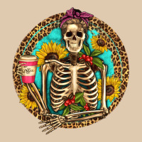 Western Skeleton Coffee Sunflowers Heavyweight Sweatshirt | Teevron