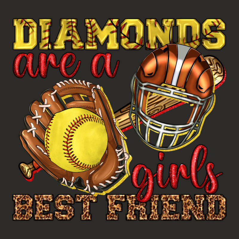 Diamonds Are A Girls Best Friend Softball Heavy Core Tee by texasbilliewilder | Teevron