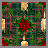 Christmas Candle And Ornaments Seamless Pattern Vintage Tee | Teevron