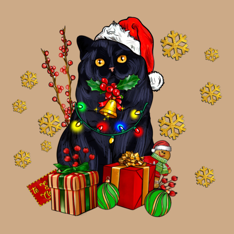 Black Cat Meowy Christmas Vintage Hoodie by AdoDesignShop | Teevron