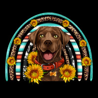 Chocolate Labrador Rainbow Heavy Core Tee | Teevron