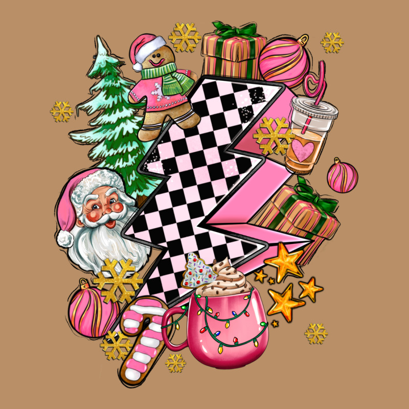 Pink Christmas Lightning Bolt Vintage Hoodie by AdoDesignShop | Teevron