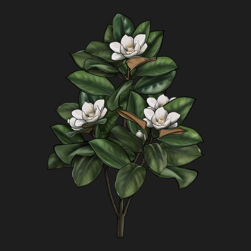 Magnolia Flower Illustrations Heavyweight Hoodie by LillyAllenDesigns | Teevron