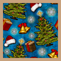 Christmas Trees And Bells Seamless Pattern Vintage Tee | Teevron