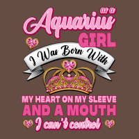 As A Aquarius Girl I Was Born With My Heart On My Sleeve And A Mouth Long Sleeve Tee | Teevron