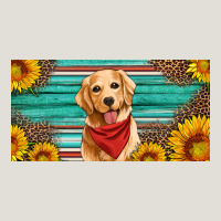 Golden Retriever License Plate Heavy Core Tee | Teevron