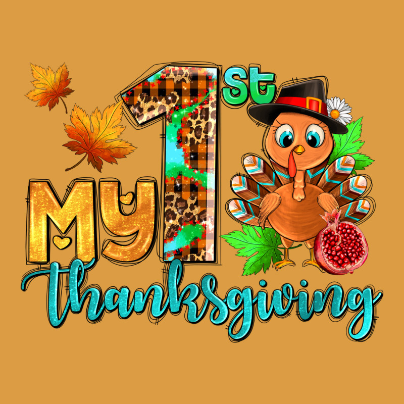 My First Thanksgiving With Turkey Urban Heavy Tee by AdoDesignShop | Teevron
