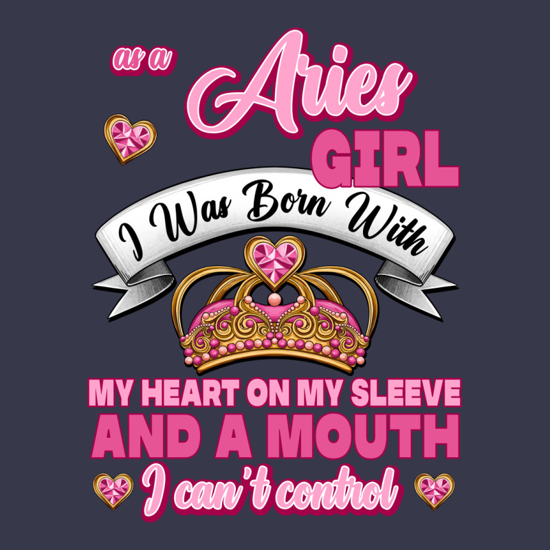 As A Aries Girl I Was Born With My Heart On My Sleeve And A Mouth Long Sleeve Tee by Jasminsmagicworld | Teevron