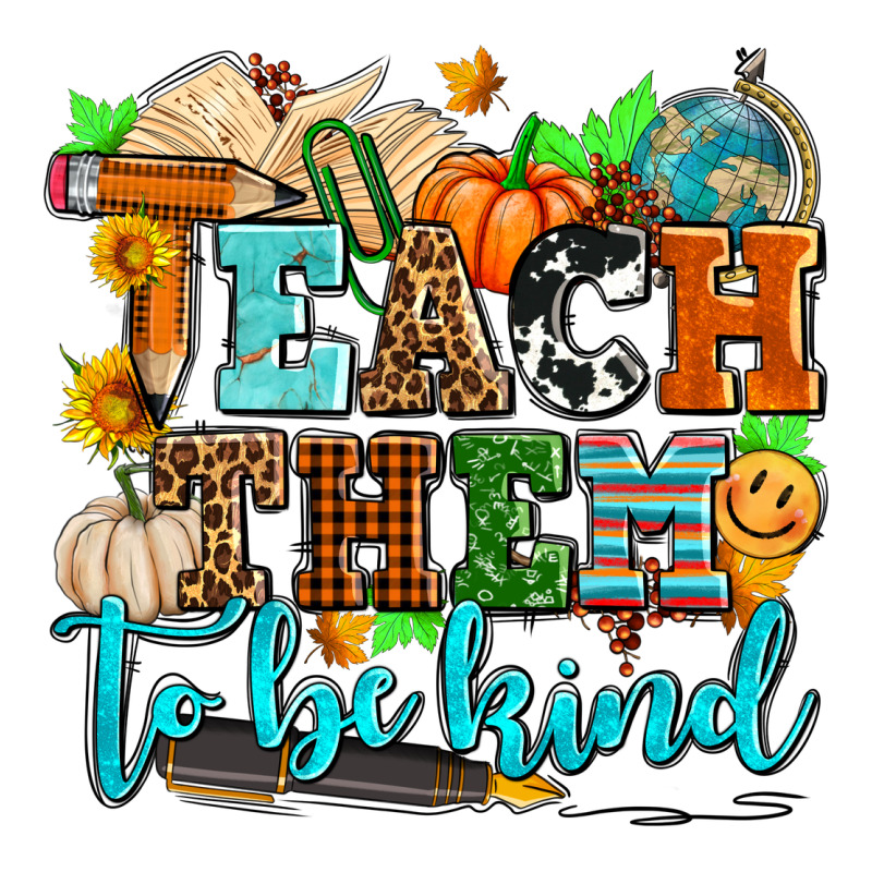 Teach Them To Be Kind With Pumpkins And Fall Urban Heavy Tee by AdoDesignShop | Teevron