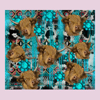 Western Aztec Highland Cow Ladies Tee | Teevron