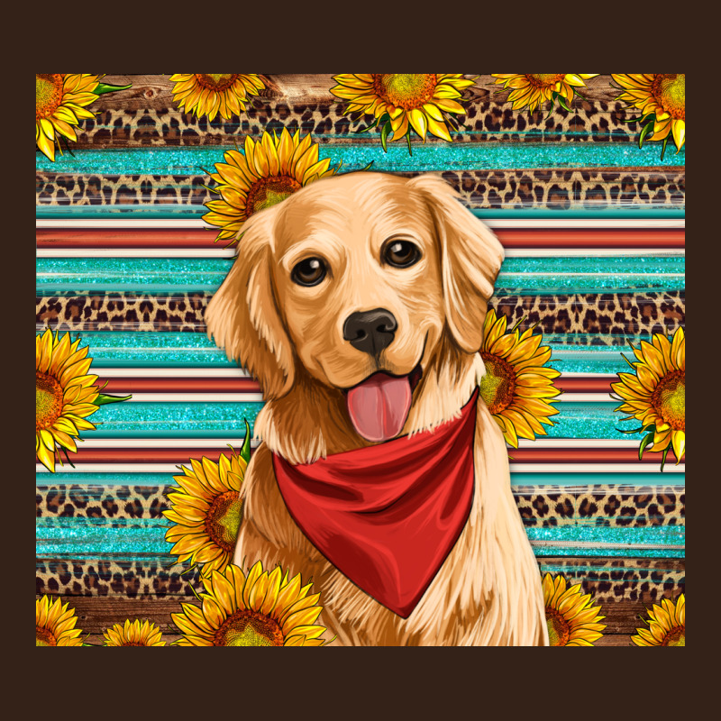 Golden Retriever With Sunflowers Heavy Core Tee by Artiststas | Teevron