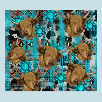 Western Aztec Highland Cow Ladies Tee | Teevron