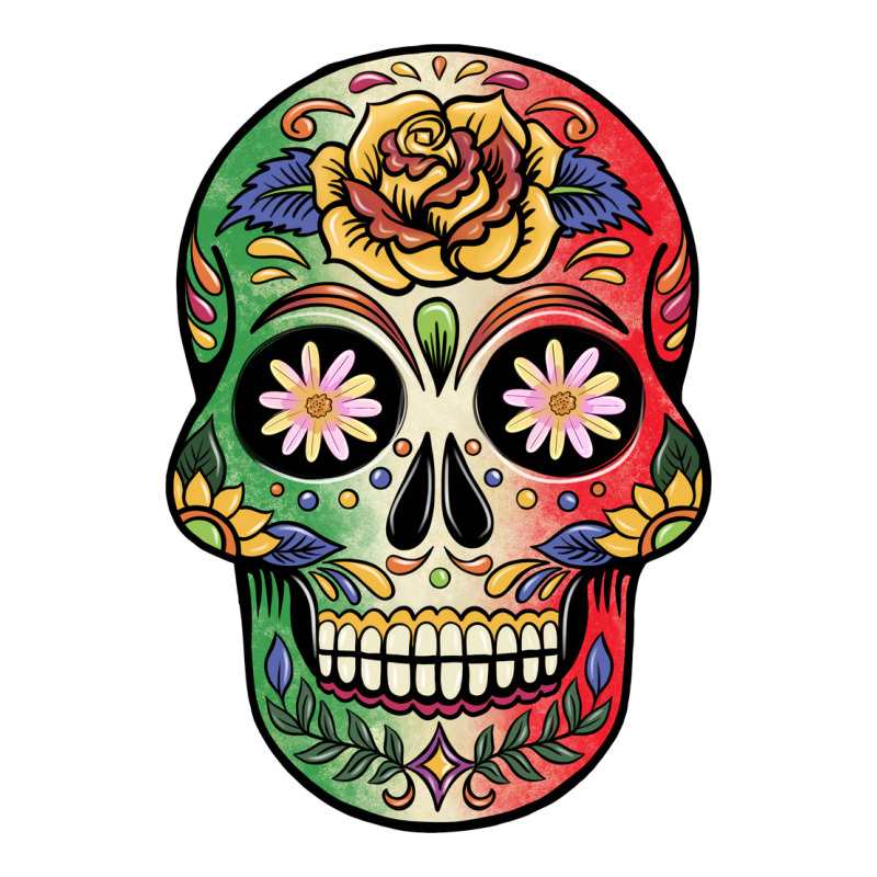 Mexican Skull Long Sleeve Tee by JahusDesignShop | Teevron