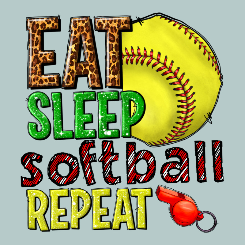 Eat Sleep Softball Repeat Heavy Core Tee by texasbilliewilder | Teevron