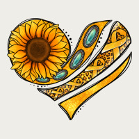 Childhood Cancer Awareness Heart Zipper Hoodie | Teevron
