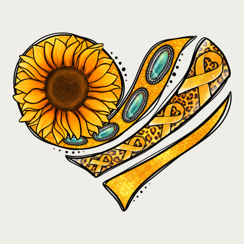 Childhood Cancer Awareness Heart Zipper Hoodie by NancyCooperArtShop | Teevron