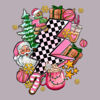 Pink Christmas Lightning Bolt Vintage Tee | Teevron