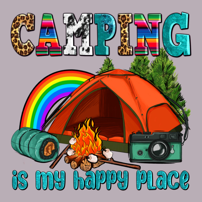 Camping Is My Happy  Place Vintage Tee by AdoDesignShop | Teevron