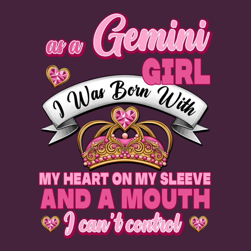 As A Gemini Girl I Was Born With My Heart On My Sleeve And A Mouth Long Sleeve Tee by Jasminsmagicworld | Teevron
