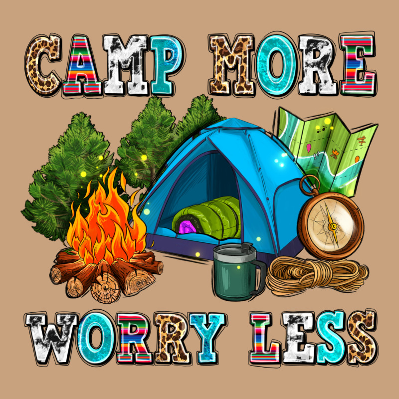 Camp More Worry Less Vintage Tee by AdoDesignShop | Teevron