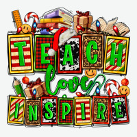 Teach Love Inspire With Christmas And Teacher Elements Urban Heavy Tee | Teevron